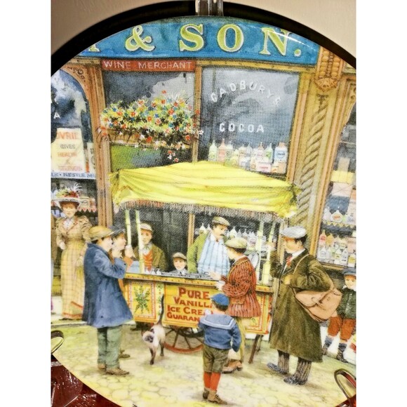 Davenport Pottery 1991, Ltd Ed "The Ice Cream Seller" Cries of London Plate VTG - Picture 13 of 16